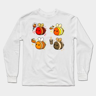 Full Set of Fall Treats Bees Long Sleeve T-Shirt